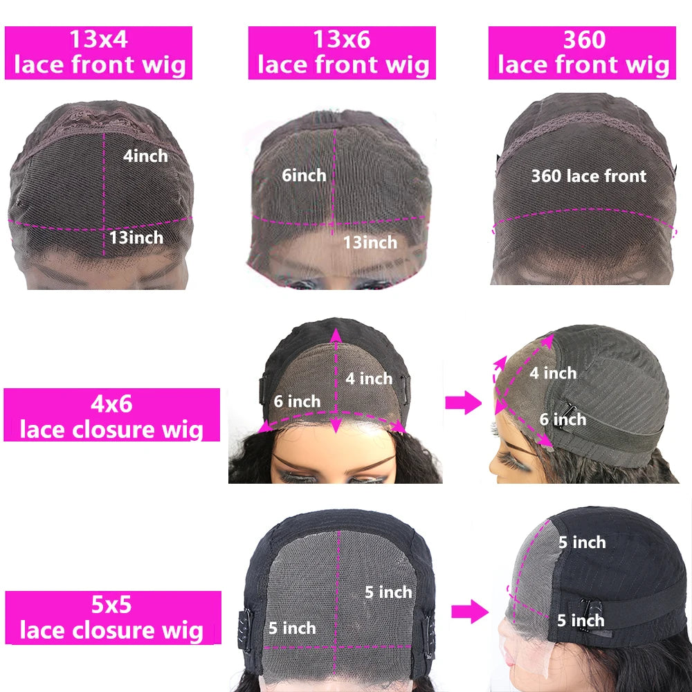 Perruque Lace Front Lisse Premium – Cheveux Humains 100 % Naturels