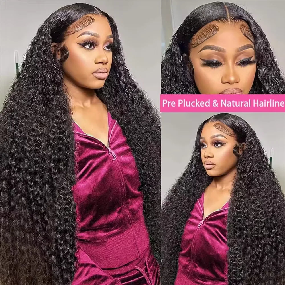 Deep Wave 13X4 Hd Lace Front Human Hair Wig 42 Inch Deep Wave 13X6 Hd Lace Frontal Wig 250 Density 5X5 Glueless Wig for Women
