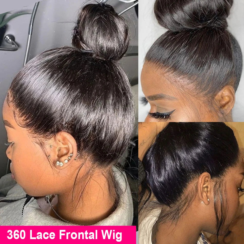 Perruque Lace Front Lisse Premium – Cheveux Humains 100 % Naturels