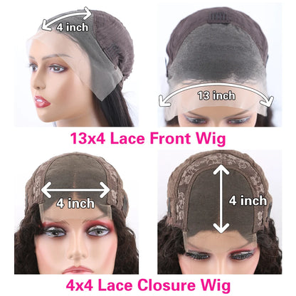 Perruque Carré Lisse Lace Front – Cheveux Humains 100 %