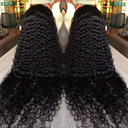 Deep Wave 13X4 Hd Lace Front Human Hair Wig 42 Inch Deep Wave 13X6 Hd Lace Frontal Wig 250 Density 5X5 Glueless Wig for Women
